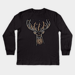 Magical Deer Kids Long Sleeve T-Shirt